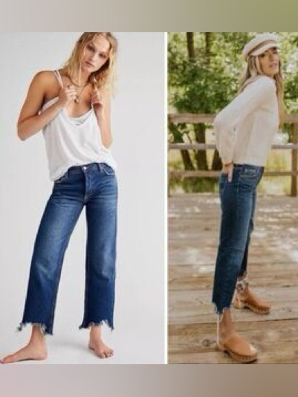 Free People Maggie Mid Rise Straight Legs Jeans 🔥
